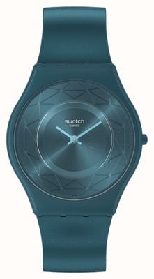Swatch AURIC WHISPER (34mm) Green Dial / Green Silicone Strap SS08N116