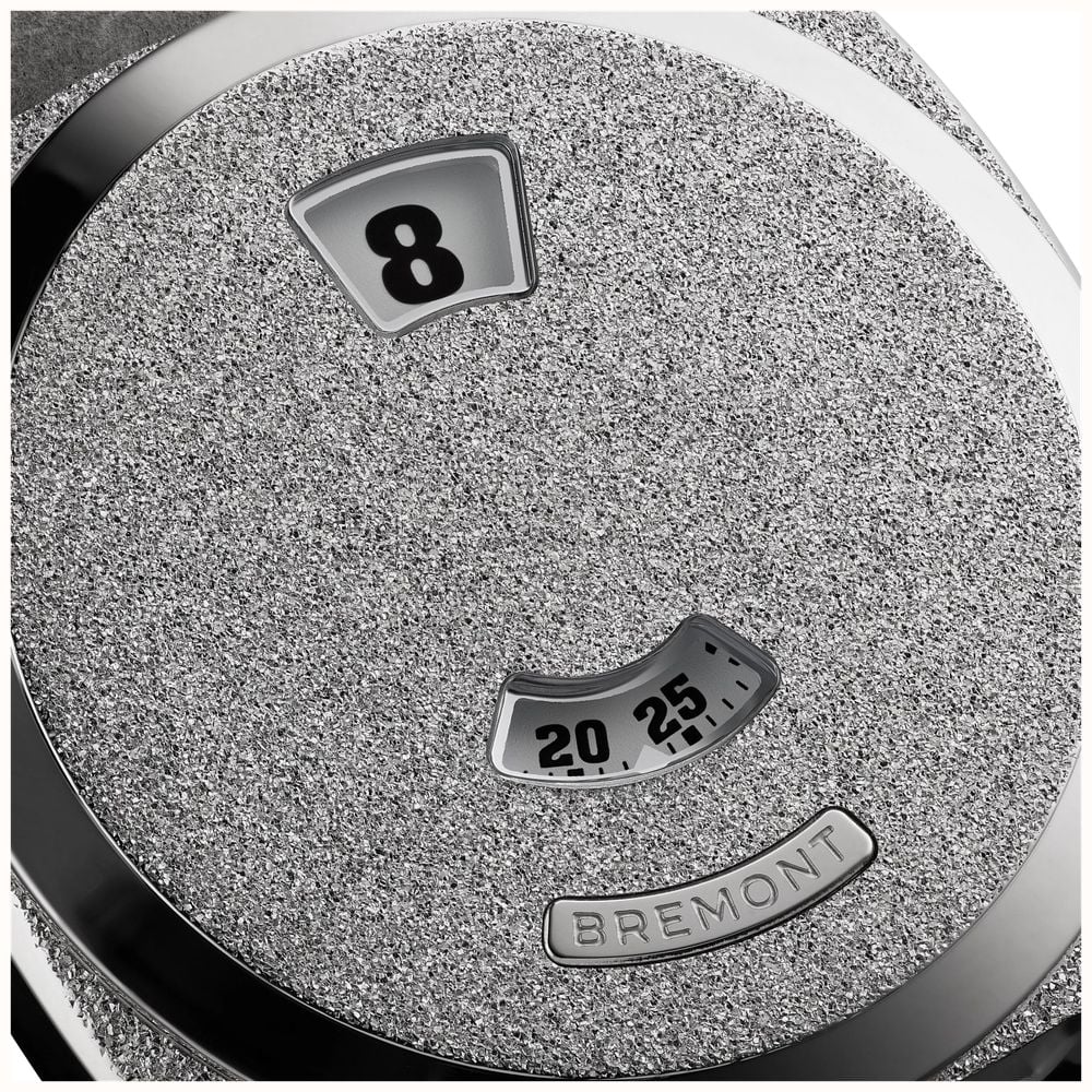 Bremont Terra Nova Jumping Hour Automatic (35mm) Frosted Dial / Grey Nubuck Leather Strap TN35-JH-FS-CC-L-S - alternate view 5