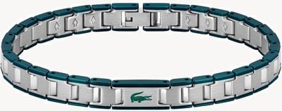 Lacoste Metropole Edge Two-Tone Stainless steel green Bracelet 2040590