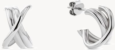 Tommy Hilfiger Women's Nautical Knot Earrings Silver 2780992