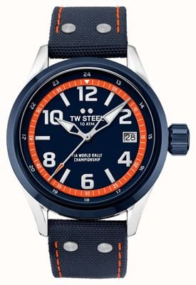 TW Steel Volante World Rally Championship Special Edition (45mm) Blue Dial / Blue Canvas Hybrid Strap VS92
