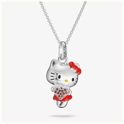 Thomas Sabo X Hello Kitty Silver Red Figure Pendant Necklace KE2390-M06-10-L50V