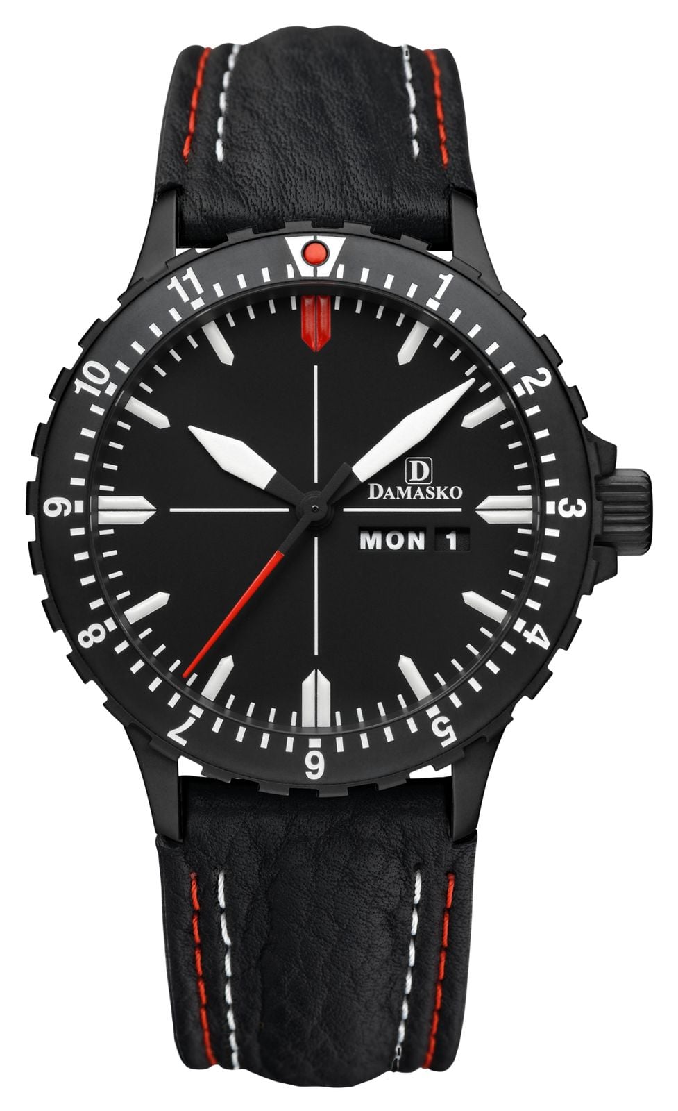 Damasko DK44 BLACK DK44 Day/Date Automatic TOP (40mm) Black Watch