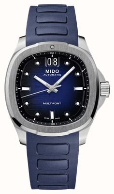 Mido Multifort TV Big Date Automatic (40mm) Blue Gradient Dial / Blue Rubber Strap M0495261704100