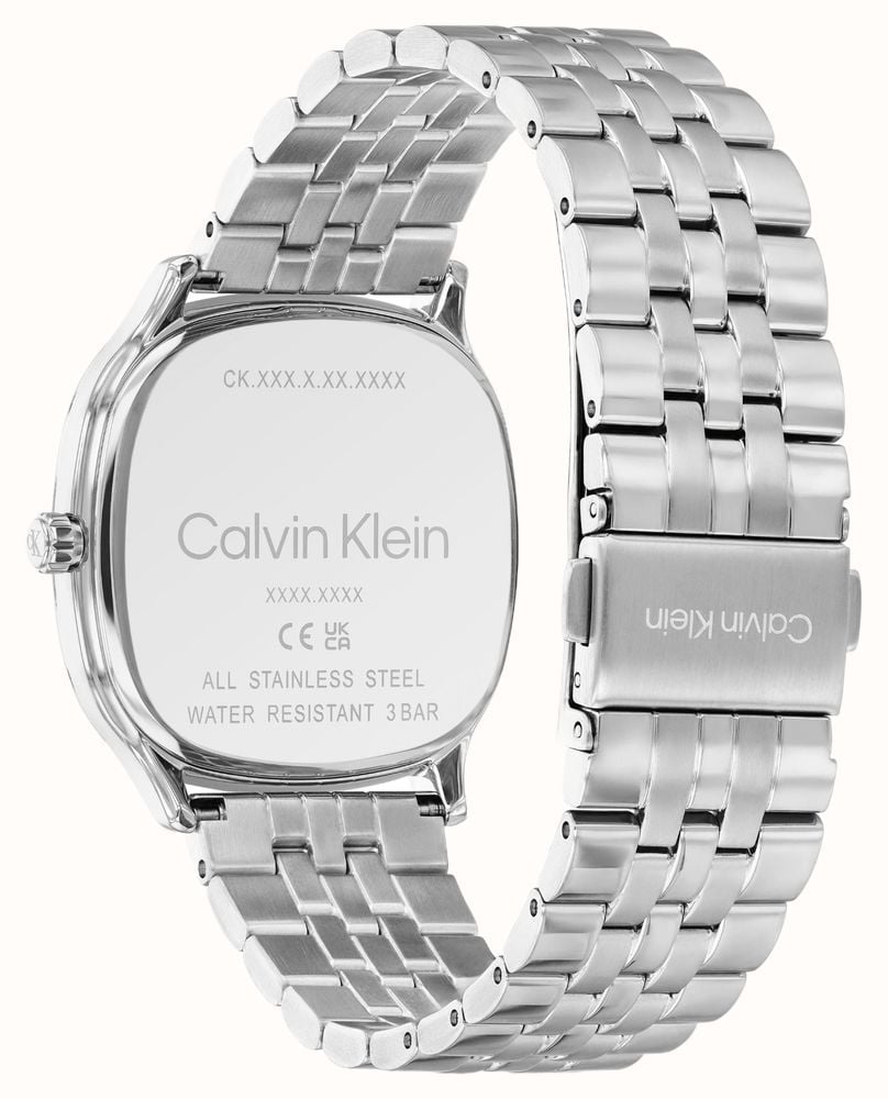 Calvin Klein CK Shape Quartz (37mm) Blue Sunray Dial / Stainless Steel Bracelet 25200580 - alternate view 3