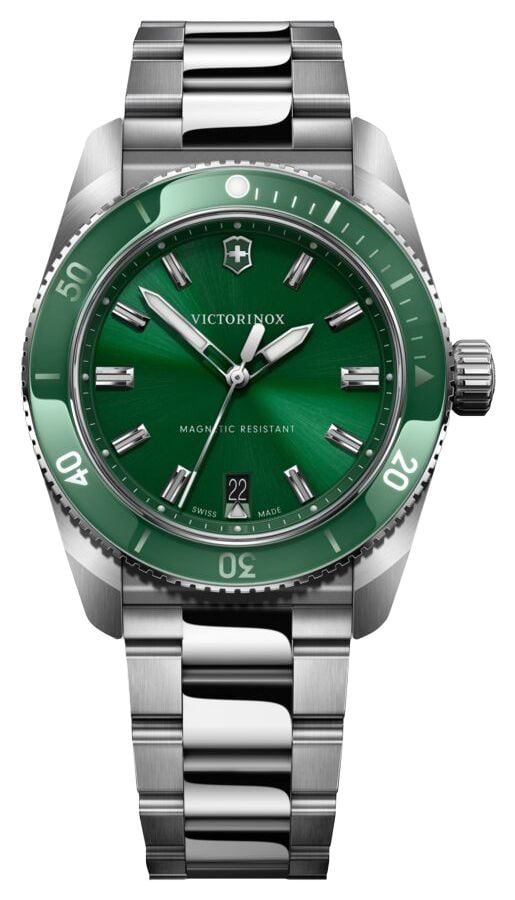 Victorinox 242096 Maverick Quartz (39mm) Green Dial / Watch