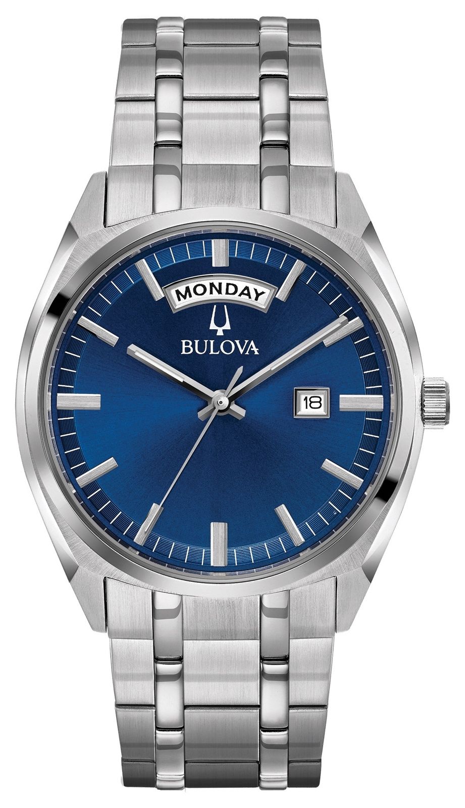 Bulova 96C125 Men’s Classic Stainless Steel Bracelet Blue Watch
