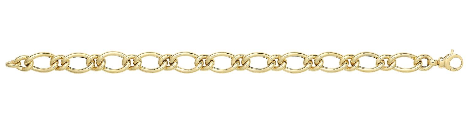 Treasure House BR679 9ct Yellow Gold Hollow Bracelet Jewellery