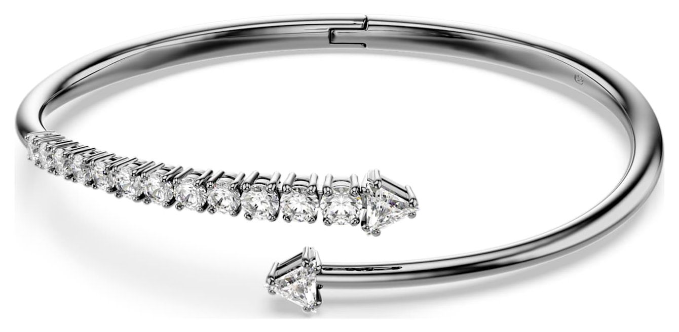 Swarovski 5723170 Sublima White Ruthenium Plated Bangle (S Jewellery