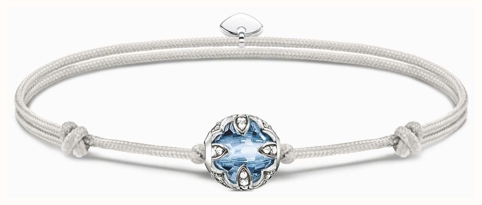 Thomas Sabo Karma Secret Synthetic Spinel Blue Bead Rope Bracelet A2127-059-1-L22V