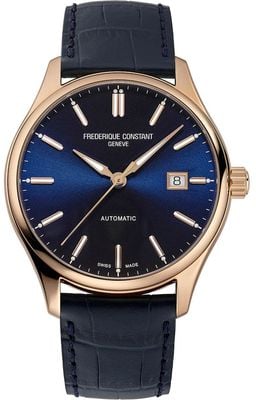 Frederique Constant Men's Classics (40mm) Blue Dial / Blue Leather Strap FC-303NN5B4