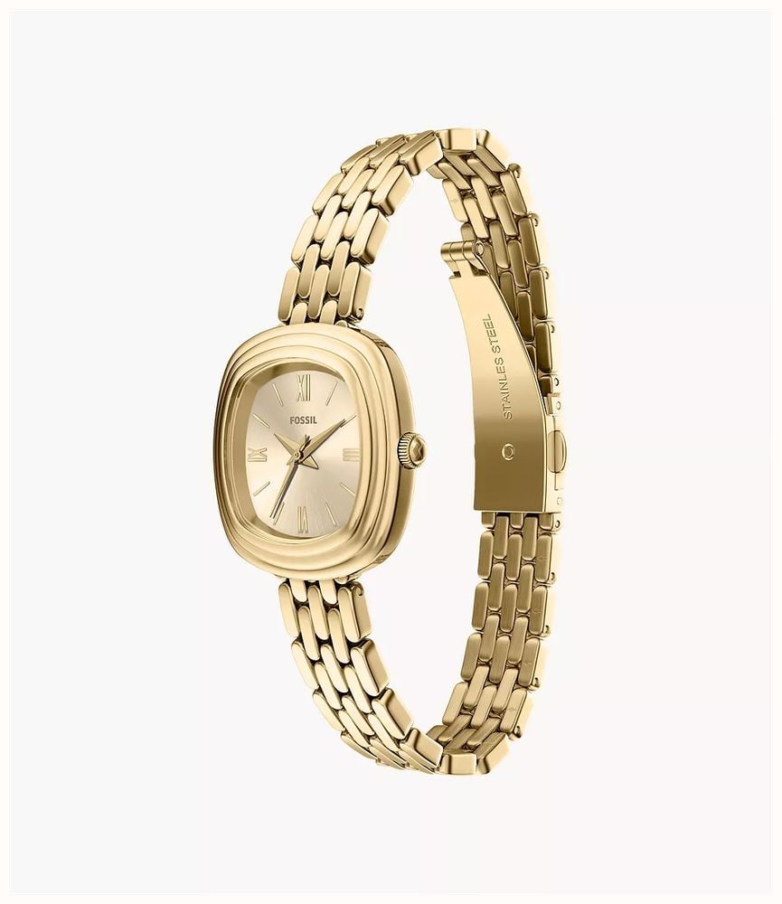 Fossil Emerson 30 mm Three-Hand Gold-Tone Stainless Steel Fossil Watch ES5506 - alternate view 4