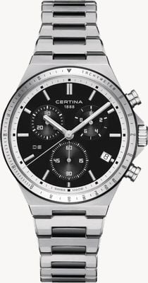 Certina DS-7 Chronograph (41mm) Black Dial / Stainless Steel Bracelet C0434172205100