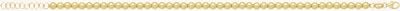 Treasure House Ladies 9ct Yellow Gold 7"" Beaded Bracelet BR665