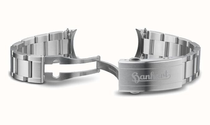 Hanhart PIONEER Preventor HD12™ Steel Bracelet, 20 Mm PIONEER PREVENTOR HD12™ STEEL BRACELET, 20 MM