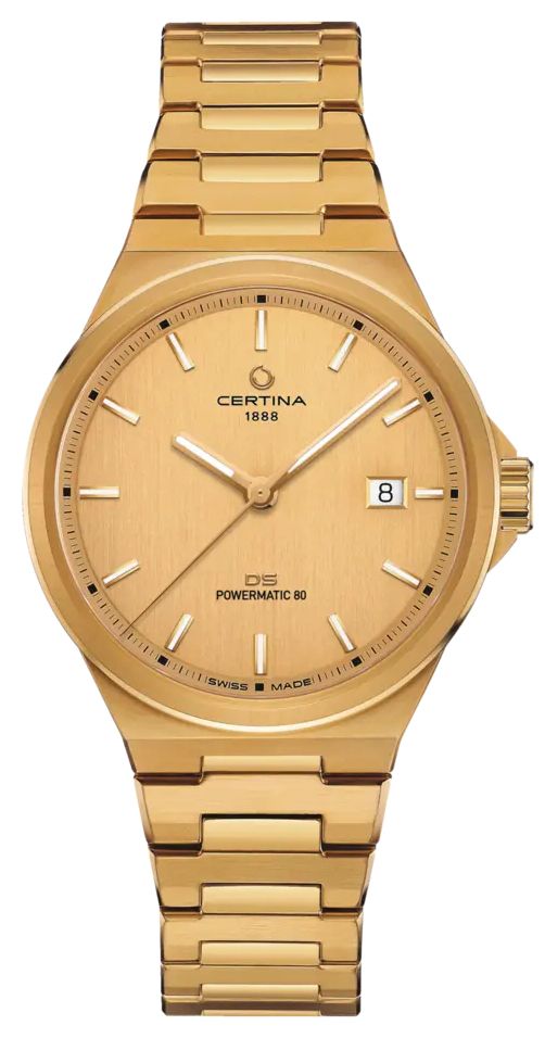 Certina C0434073336100 DS-7 POWERMATIC 80 (39mm) Gold Dial Watch