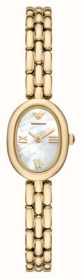 Emporio Armani Two-Hand Quartz (24mm) Mother-of-Pearl Dial / Gold PVD Stainless Steel Bracelet AR11721