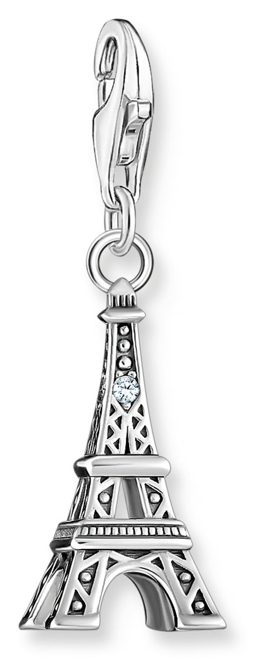 Thomas Sabo 2074-643-21 Silver Charm Pendant With Eiffel Jewellery