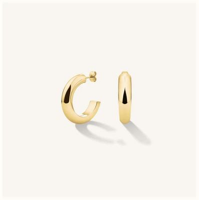 Rosefield Jewellery Daily Solid Hoops Gold Earring JEDSG-J803