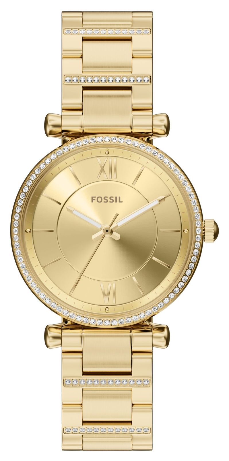 Fossil ES5465 Carlie Three-Hand Quartz (35mm) Gold Dial / Watch