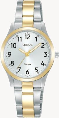 Lorus Classic Quartz (28mm) White Sunray Dial / Two-Tone Stainless Steel RRX12JX9