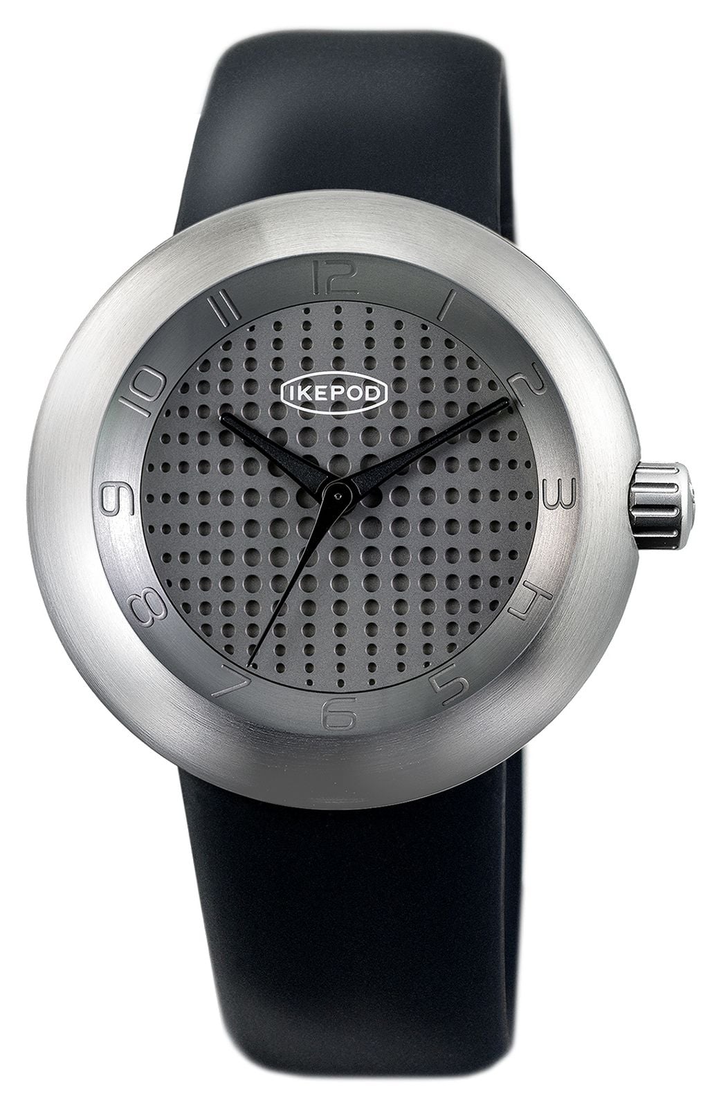 IKEPOD M005-grey-blackhands MEGAPOD Victor M302 (46mm) Grey Watch
