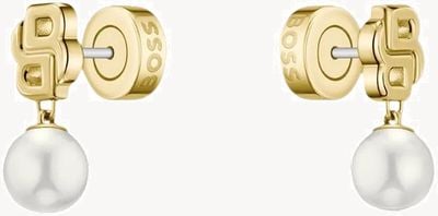 BOSS Jewellery Double B Mireille Gold-Tone Earrings 1580822