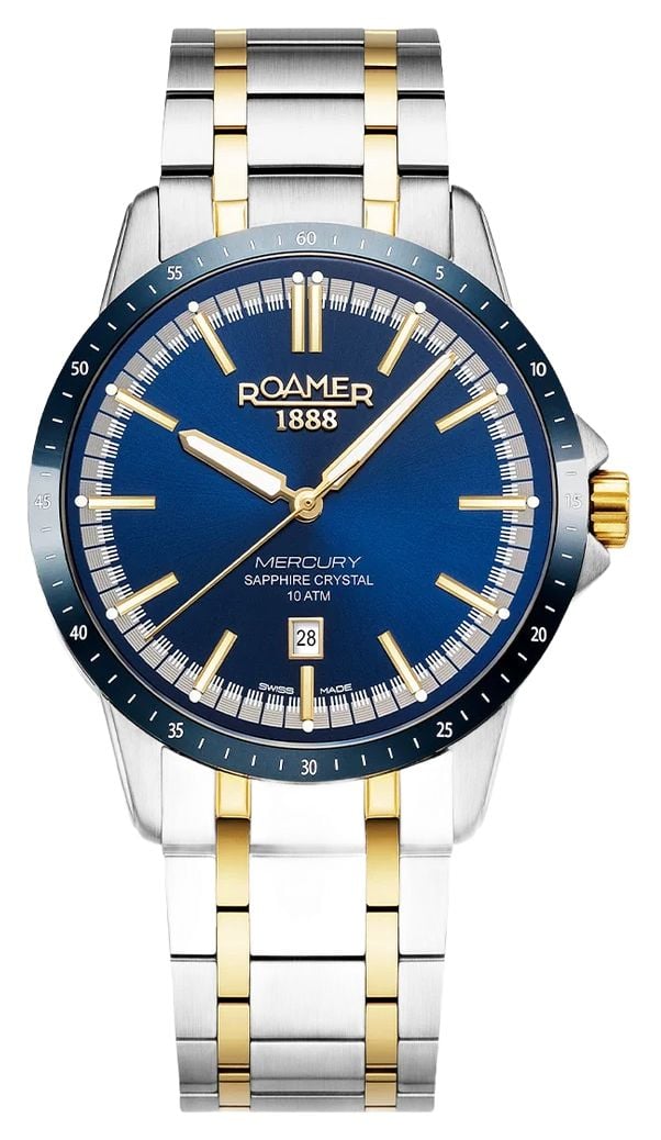 Roamer 968833 47 45 20 Mercury Classic Quartz (42mm) Blue Watch