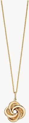 Elements Gold 9k Yellow Gold Swirl Pendant Only GP2155