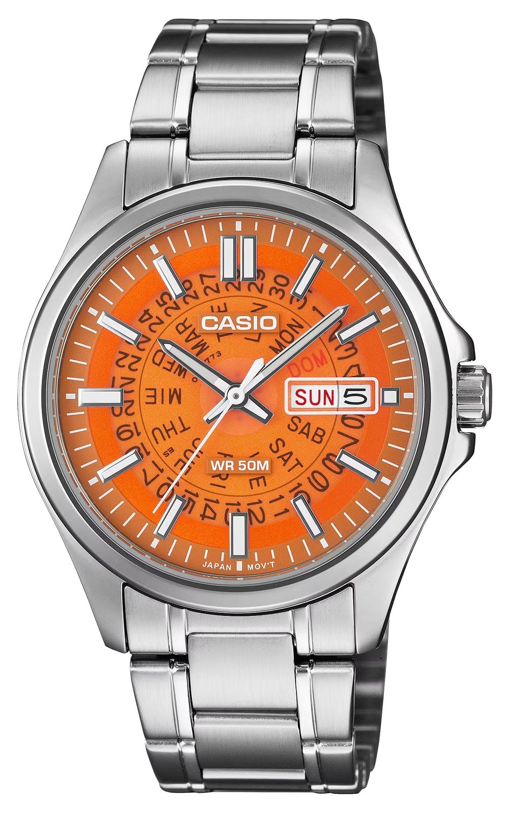 Casio MTP-E740-4AVER MTP-E740 Series Day-Date Quartz (39.8mm Watch