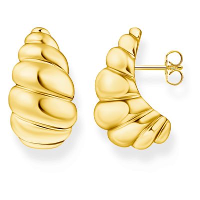 Thomas Sabo H2326-413-39 Gold-Plated Organic Shaped Stud Jewellery