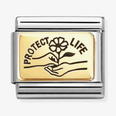 Nomination Classic Protect Life Nature 18ct Gold Charm 030166/66
