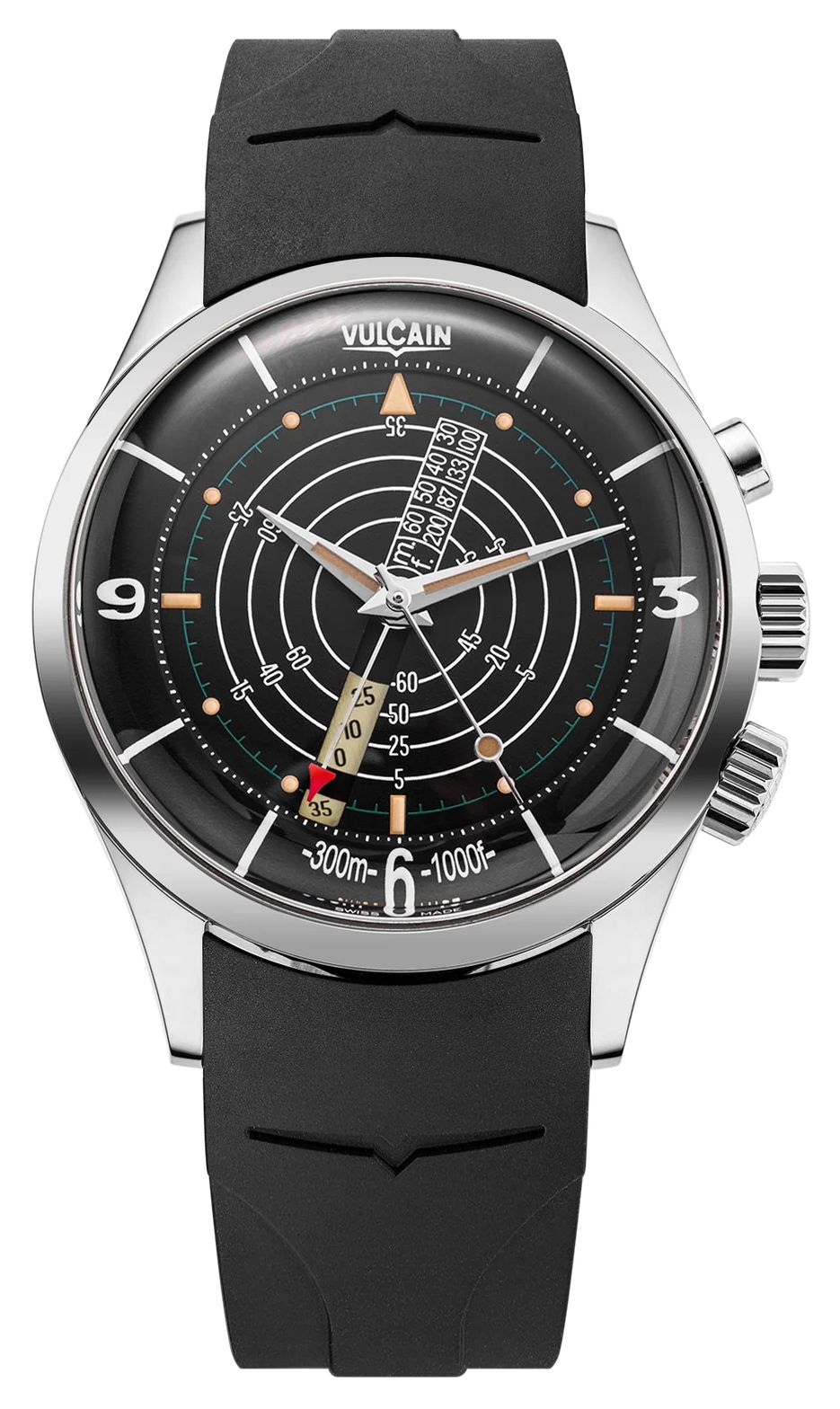Vulcain 101252SB07.BAR101 Nautical Heritage Cricket Alarm Watch