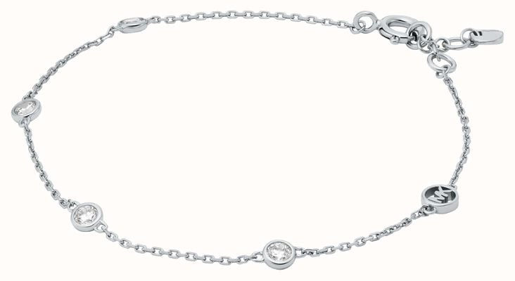 Michael Kors KORS BRILLIANCE Cubic Zirconia Sterling Silver Bracelet MKC1716CZ040