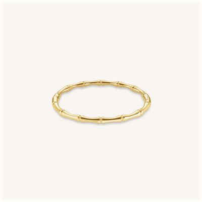 Rosefield Jewellery Statement Bamboo Gold Plated Bangle JBSBG-J1197