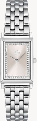 Lacoste Catherine Quartz (20.7x28.3mm) Pink Sunray Dial / Stainless Steel Bracelet 2001487