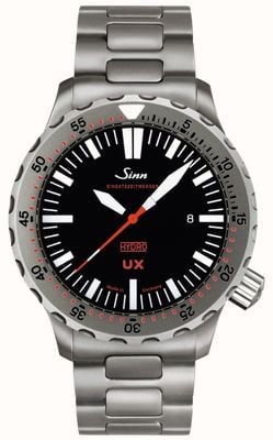 Sinn UX (EZM 2B) Mission Timer with TEGIMENT (44mm) Matte Black Dial / Stainless Steel H-Link Bracelet Watch 403.040 H-LINK