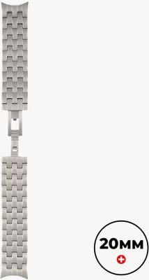 Mondaine Retro Style Stainless Steel Bracelet - Silver (20mm) FM20520.ST.1
