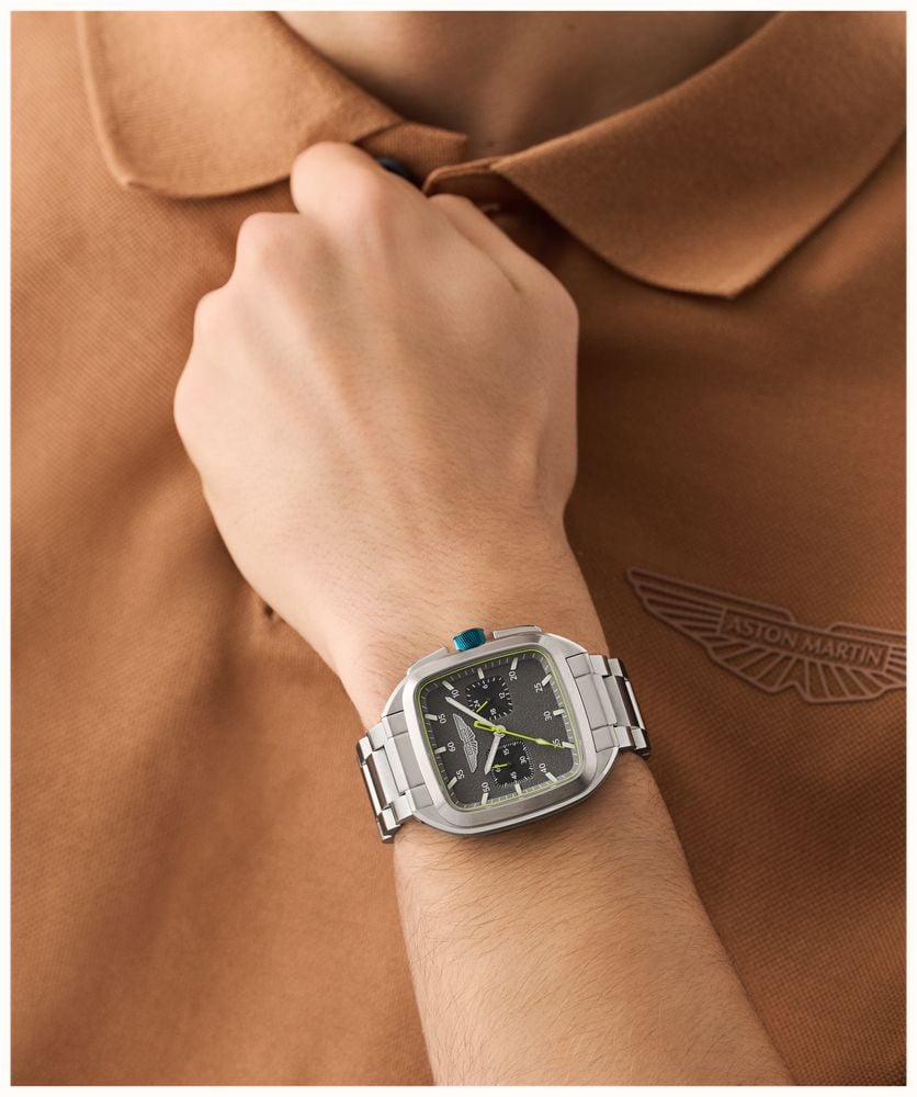 Aston Martin ULT Icon Quartz Chronograph (40.5mm) Black Dial / Stainless Steel Bracelet MTIU1S601 - alternate view 5