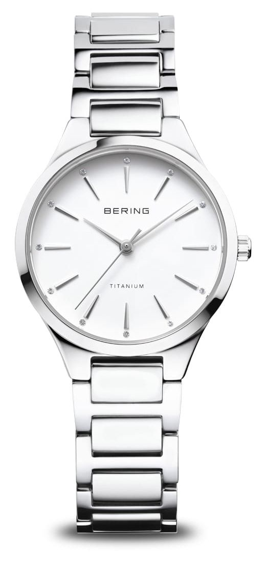 Bering 15630-704 Women's Titanium (30mm) White Dial / Watch