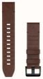Garmin QuickFit Bands (22mm) Walnut Brown Leather with Black Hardware - Strap Only 010-14507-20