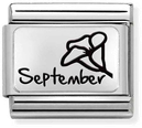Nomination Classic September Birthstone Sapphire Charm 330112/21