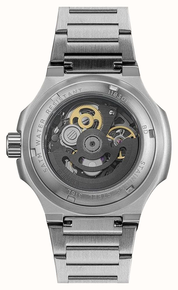 Ingersoll THE FRAME Automatic (47mm) Blue Skeleton Dial / Stainless Steel Bracelet I18301 - alternate view 4