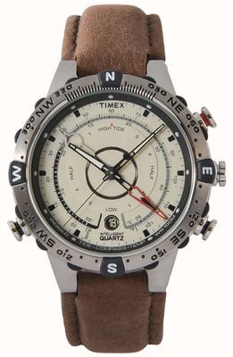 Timex IQ Tide Temp Compass Brown T2N721