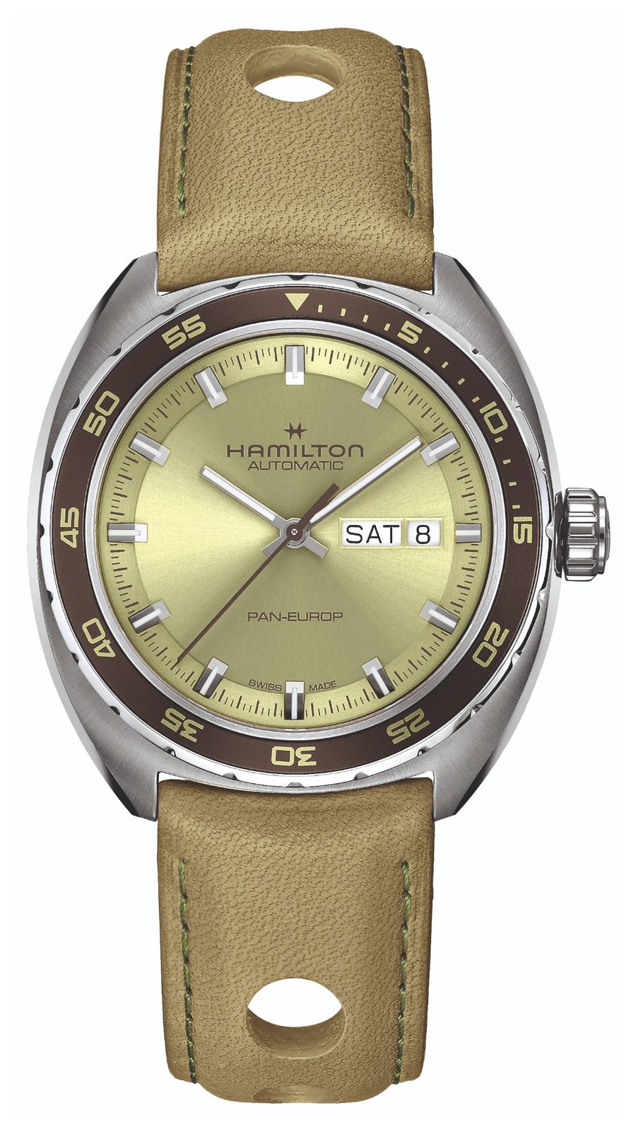 Hamilton H35445860 American Classic Pan Europ Day-Date Watch
