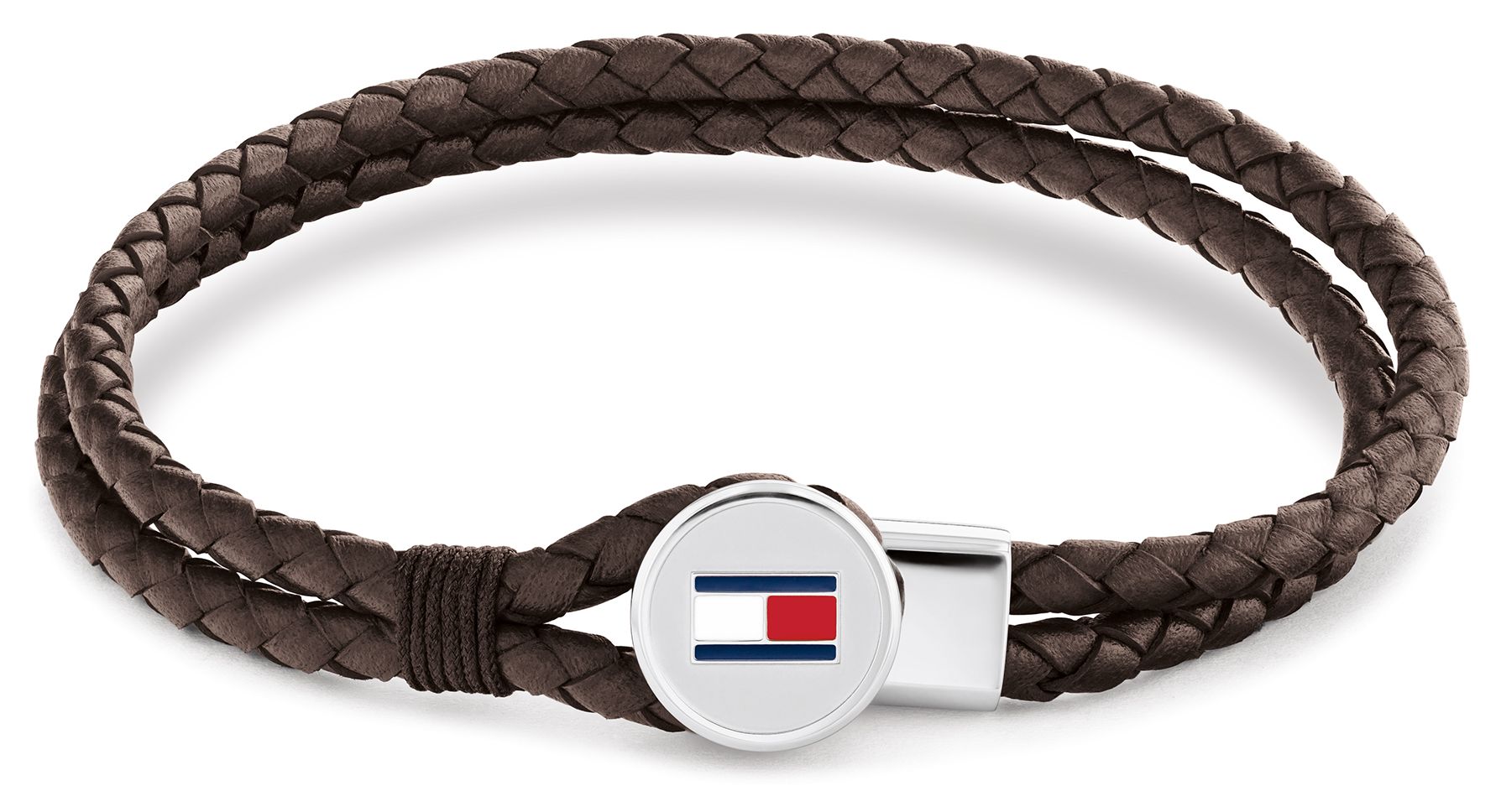 Tommy Hilfiger 2790655 Men's Bruce Brown Leather Bracelet Jewellery