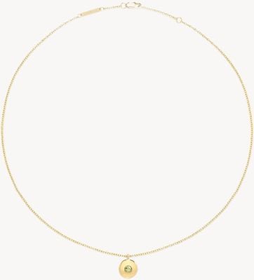 D.LOUISE 14ct Yellow Gold PVD Cubic Zirconia August Birthstone Pendant YBN-09-08