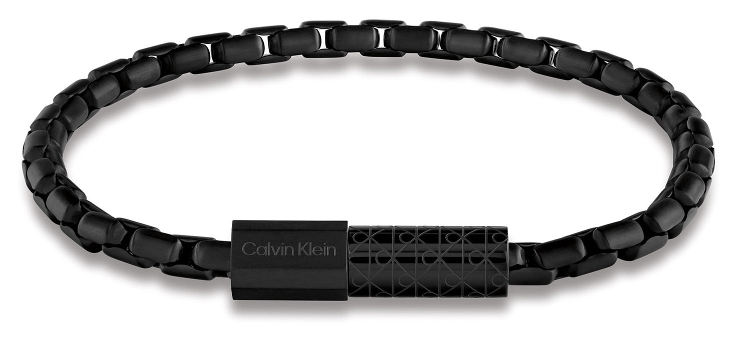 Calvin Klein 35100096 CONTOURED BARREL Black PVD Stainless Jewellery