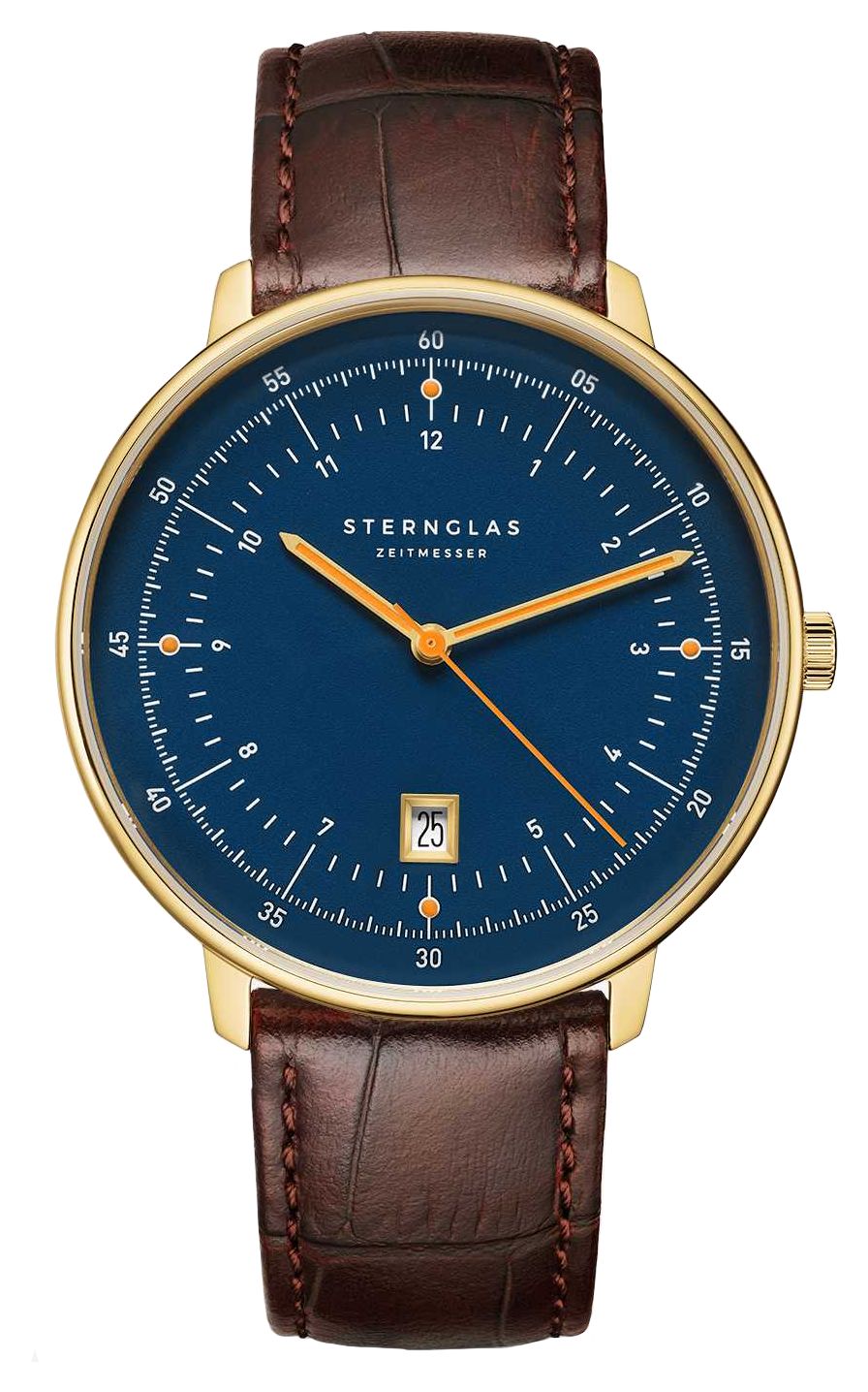 STERNGLAS S01-HH07-HE01 Hamburg Quartz (42mm) Blue Dial / Watch