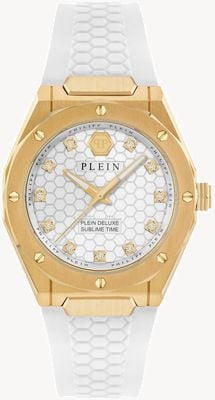 Philipp Plein PLEIN DELUXE LADY Quartz (36mm) White Dial / White Silicone Strap PWVGA0226